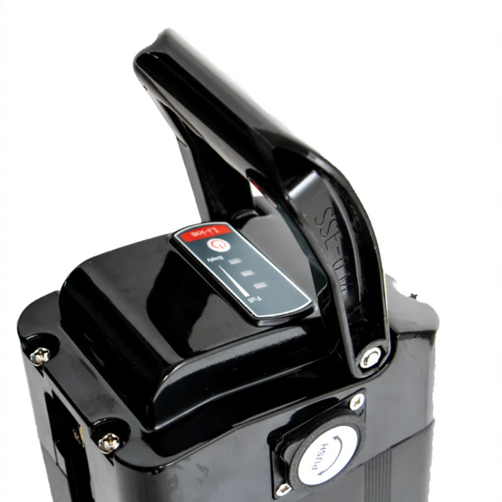 52V 17.5AH eBike Battery - Silver Fish/Seat Tube Style Battery - Single Pin Port for Coastal Cruise