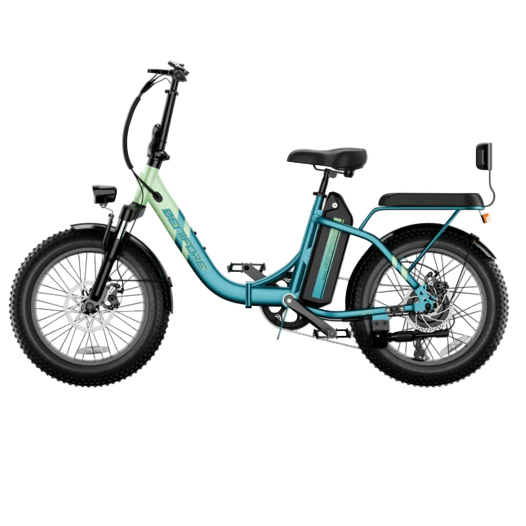 Luckeep C23| Foldable Step-Through Electric Bike with Backseat