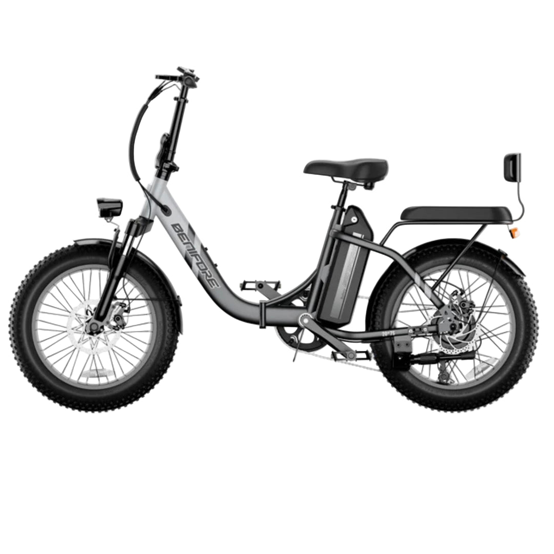 Luckeep C23| Foldable Step-Through Electric Bike with Backseat