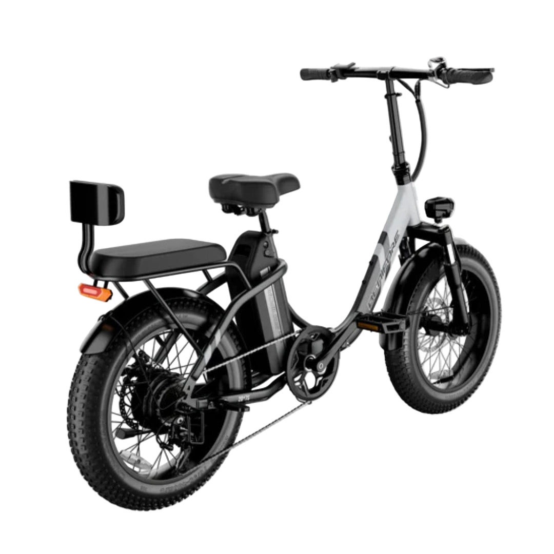 Luckeep C23| Foldable Step-Through Electric Bike with Backseat