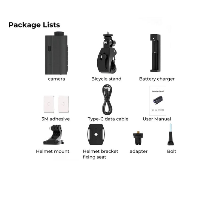 MAGICYCLE Ebike Action Camera 5K Cycling Recorder