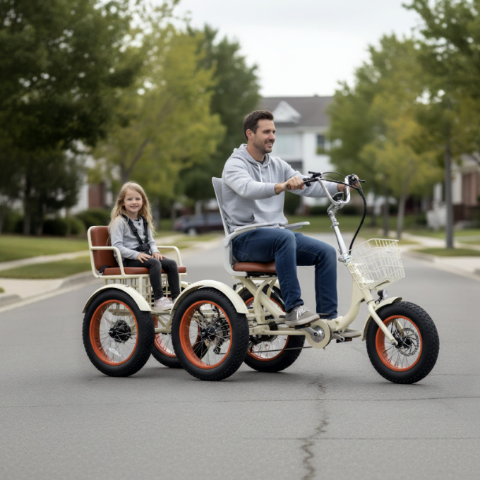 Sixthreezero Simple Glide 750W Recumbent E Trike w/ Footrest & Hitch Connector
