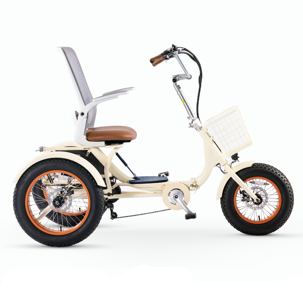 Sixthreezero Simple Glide 750W Recumbent E Trike w/ Footrest & Hitch Connector