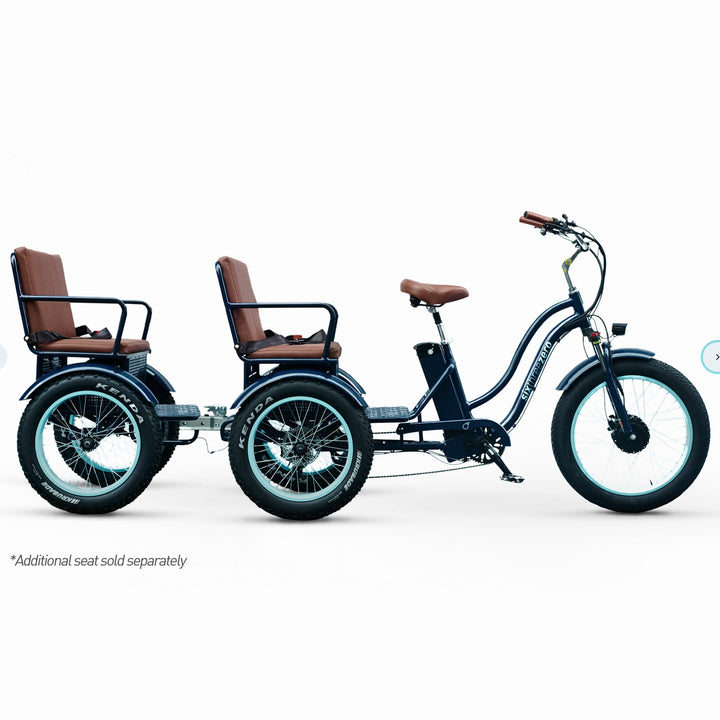 Sixthreezero EVRY journey  E-Tirke Rickshaw w/ Hitch Attachment & Hydraulic Brakes