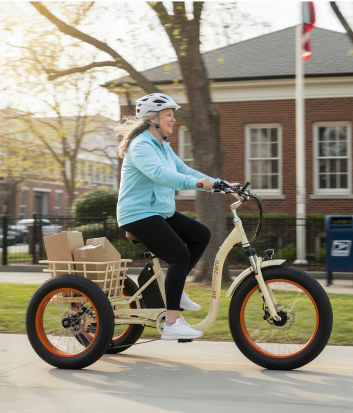 Sixthreezero Simple 3 Wheel Step Thru FAT Tire E-Bike