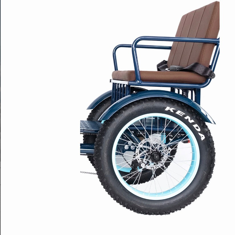 Sixthreezero EVRYjourney Electric Tricycle 750W Rickshaw with Passenger Seat Rear Seat