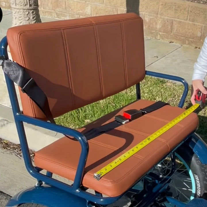 Sixthreezero EVRYjourney Electric Tricycle 750W Rickshaw with Passenger Seat Rear Seat