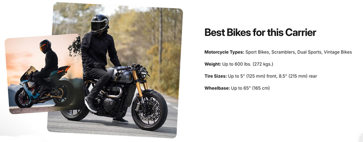 MotoTote Sport Motorcycle Hitch Carrier
