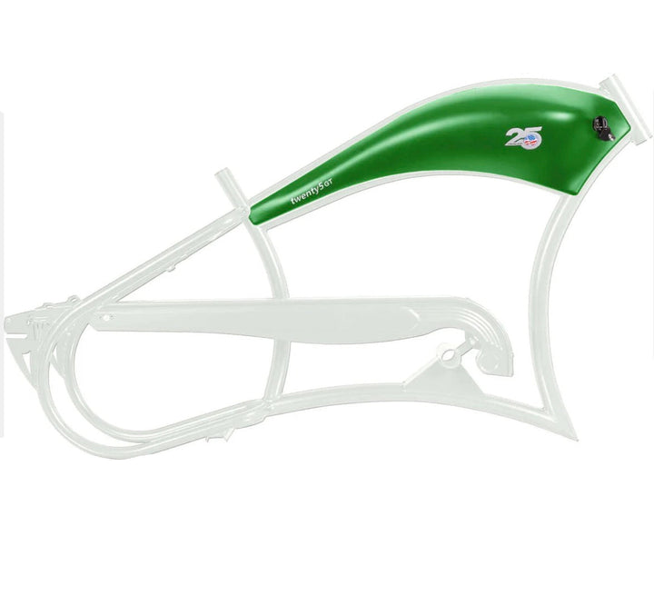 Tracer FM-Twenty5 E-Bike 26" Stretch Cruiser Steel Frame and Chain Guard for 26" x3.0, 4.0 Tire