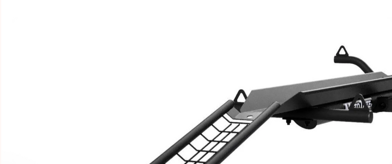 EasyLoad Ramp: A long webbed steel ramp increases tire's traction and eases the loading angle. Ramp hooks into tire track and will not disengage during loading.