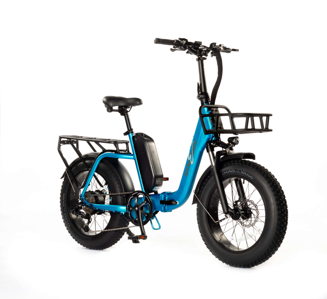 synergy electric bicycle Step V2 making it great for those with limited storage space or if you want to fit it into the trunk of your car Synergy Commuter High Step