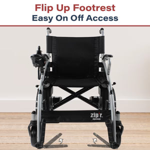 Zip'r Transport Lite Portable Power Wheelchair | Travel-Friendly, 220lb Capacity