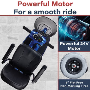 Zip'r 3 Wheel Traveler Mobility Scooter| Long Range ,Portable,TSA Approved