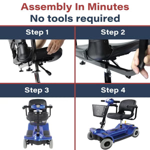 Zip'r 4 Wheel Traveler Mobility Scooter|Portable, Stable, for Adults & Seniors