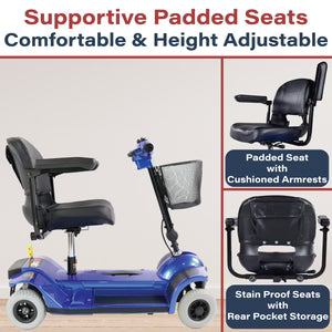 Zip'r 4 Wheel XTRA Mobility Scooter| Long Range, High Weight Capacity