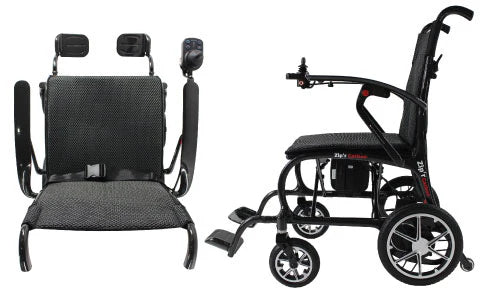 Zipr Carbon Fiber Power Electric Wheelchair | 28 Lbs, TSA Approved, Folding