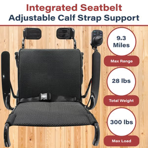 Zipr Carbon Fiber Power Electric Wheelchair | 28 Lbs, TSA Approved, Folding