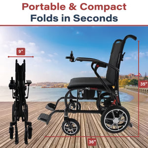 Zipr Carbon Fiber Power Electric Wheelchair | 28 Lbs, TSA Approved, Folding