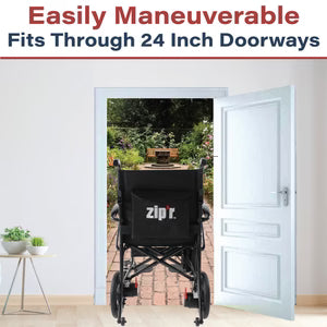 Zipr Carbon Fiber Power Electric Wheelchair | 28 Lbs, TSA Approved, Folding