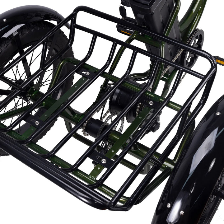 Nakto S03| 500W, 48V 16Ah, 60-Mile Range Electric Fat Tire Trike