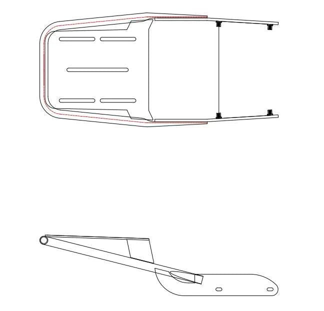 Backrest and Cargo Rack For Goat Power Bikes Racks & Fenders Rear Cargo Rack For The Billy Goat V2 And V3 15