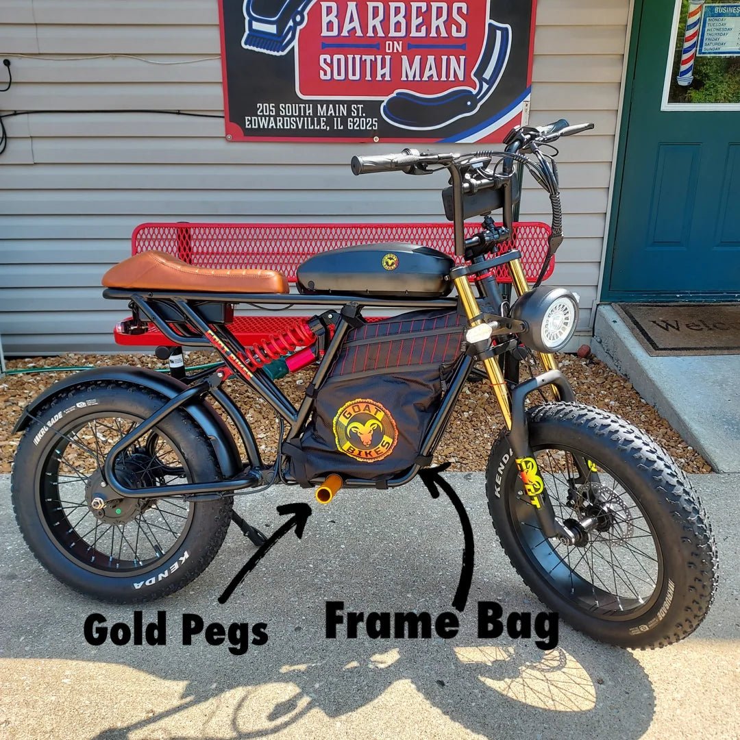Bags & Baskets For Goat Power Bikes Bags & Panniers The Motor Goat Frame Bag 14