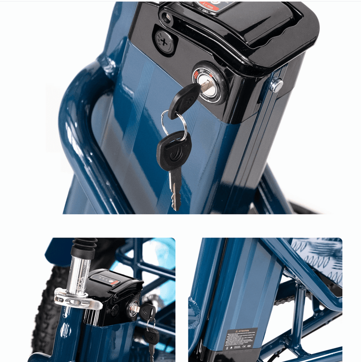 Batteries for Sixthreezero Electric Trikes and Electirc Bikes 48v * 21ah Compatible w/ Front Motor Rickshaw Models 6