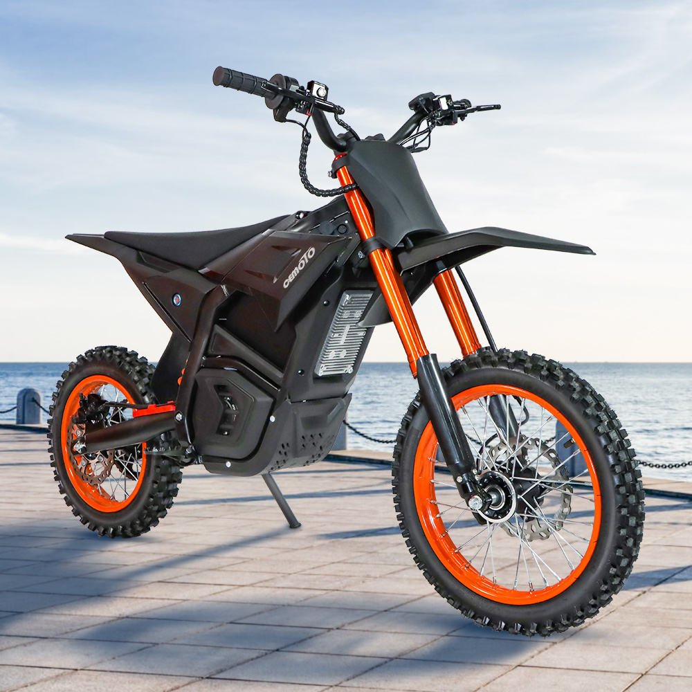 CEMOTO D-Series Electric Dirt Bike 3000W-6000W 53MPH Off-Road Adults Teens Dirt Electric Bikes Black 6