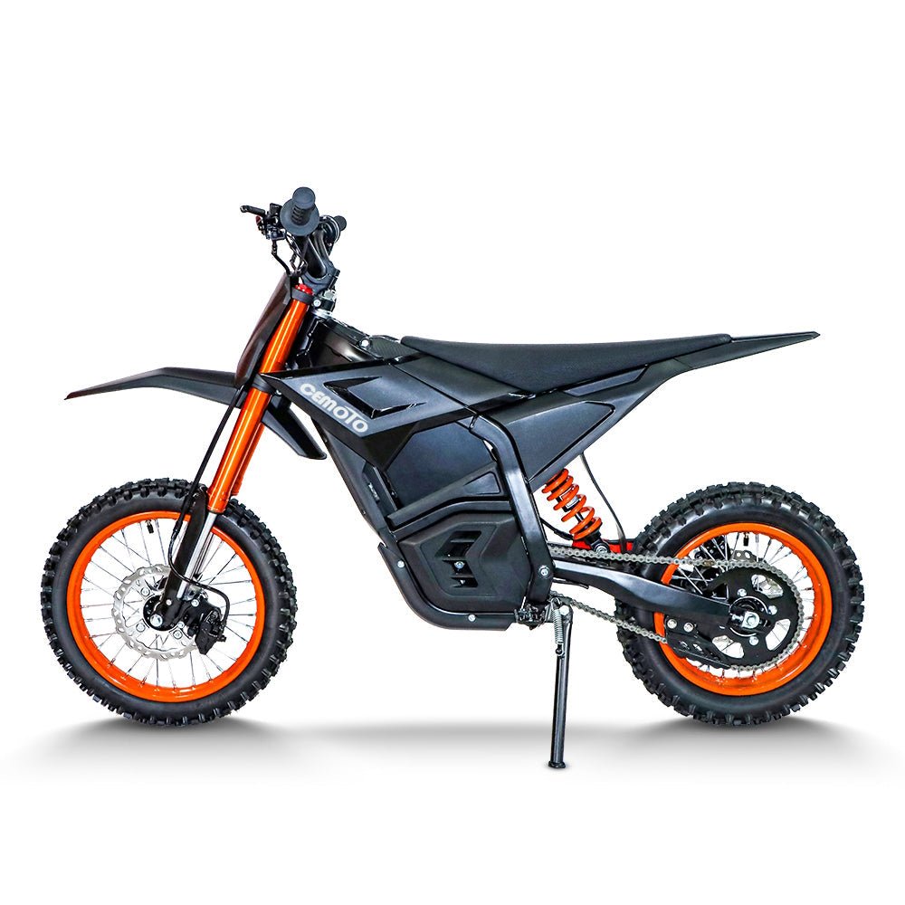 CEMOTO D-Series Electric Dirt Bike 3000W-6000W 53MPH Off-Road Adults Teens Dirt Electric Bikes Orange/Black 12