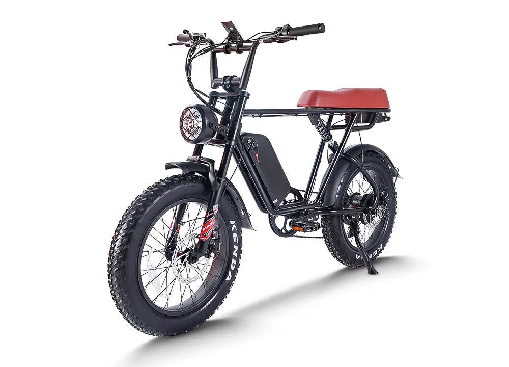 CEMOTO EB66 750W Harley-Style Fat Tire Ebike 48V Dual Battery Option Mountain Electric Bikes 48V15AH*1 3