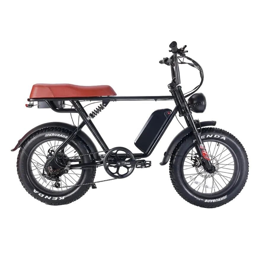 CEMOTO EB66 750W Harley-Style Fat Tire Ebike 48V Dual Battery Option Mountain Electric Bikes 48V15AH*1 1