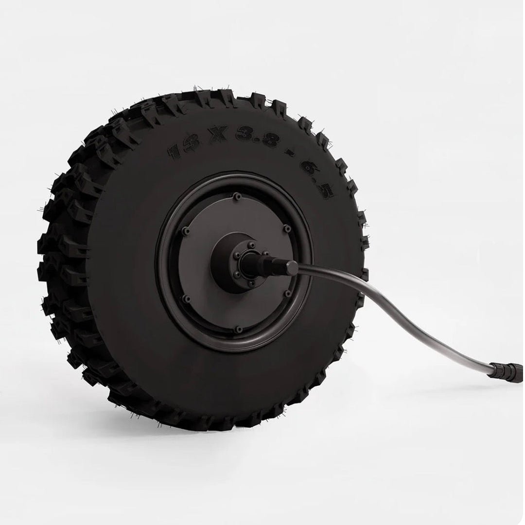 CycleBoard|LEFT MOTOR & WHEEL | 11" x 3.5" | X-QUAD 3000 CycleBoard Batteries & Accessoires 1