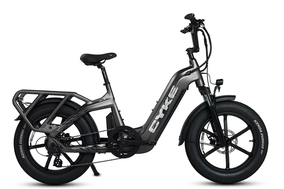 CYKE Collie Cargo Ebike Cargo Electric Bikes Space Gray 7
