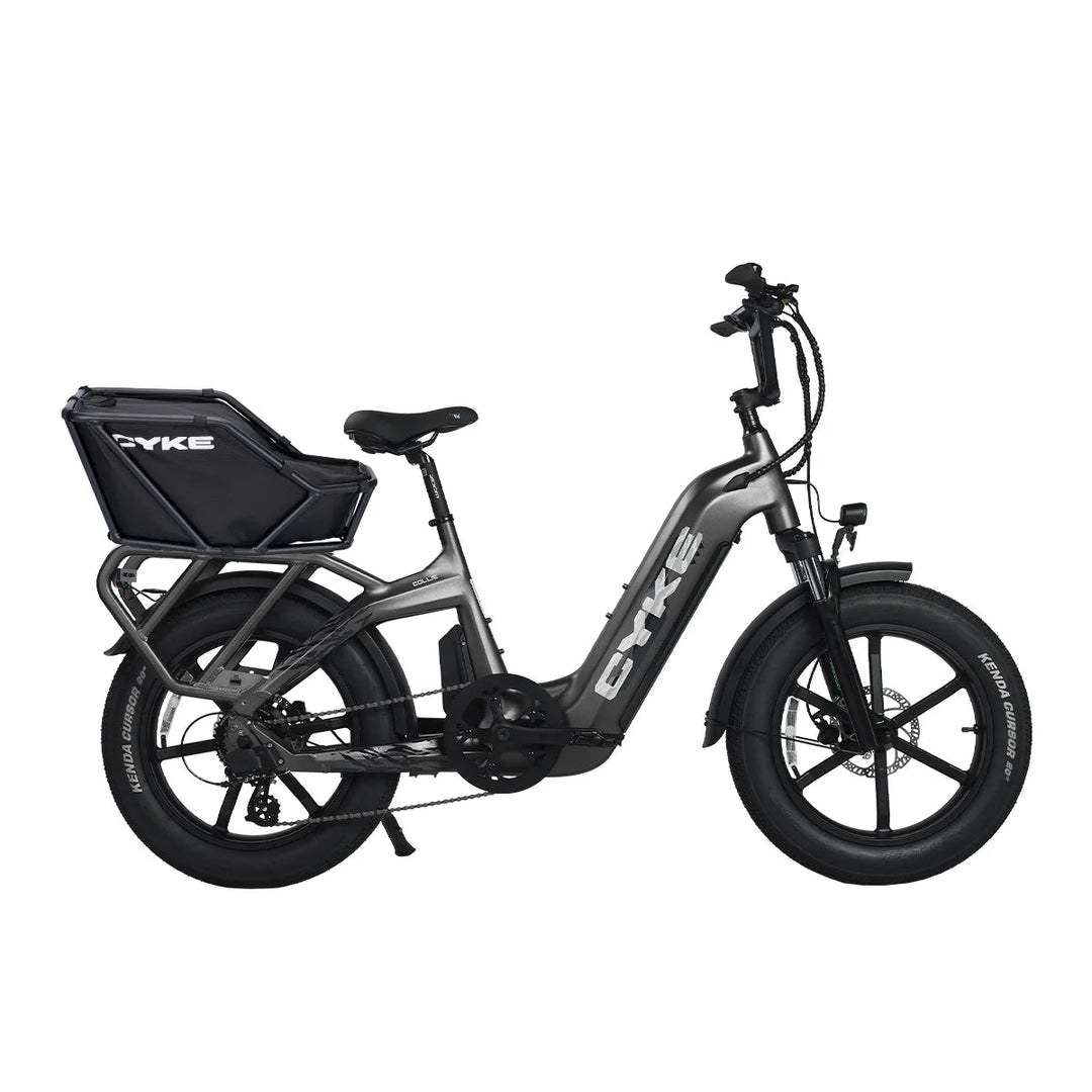 CYKE Collie Cargo Ebike Cargo Electric Bikes Space Gray 5
