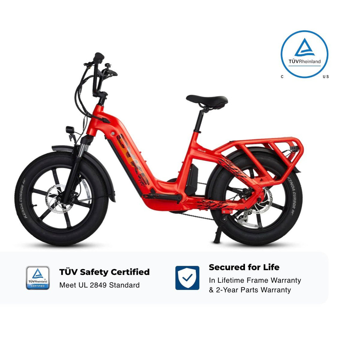 CYKE Collie Cargo Ebike Cargo Electric Bikes Space Gray 4