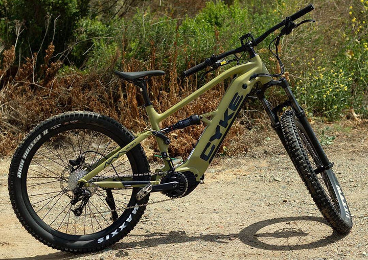 CYKE Falcon A Full Suspension Mountain E-bike Full Suspension Electric Bikes Dark Blue 8