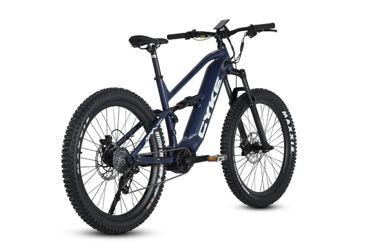 CYKE Falcon A Full Suspension Mountain E-bike Full Suspension Electric Bikes Dark Blue 14