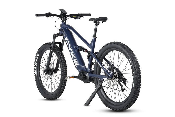 CYKE Falcon A Full Suspension Mountain E-bike Full Suspension Electric Bikes Dark Blue 15