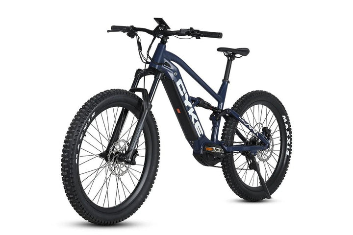 CYKE Falcon A Full Suspension Mountain E-bike Full Suspension Electric Bikes Dark Blue 13