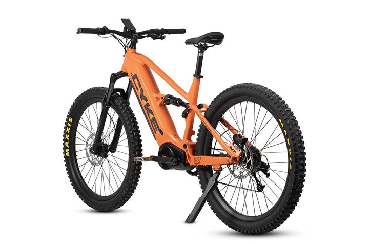 CYKE Falcon S Full Suspension Mountain E-bike Full Suspension Electric Bikes Flame Orange 8