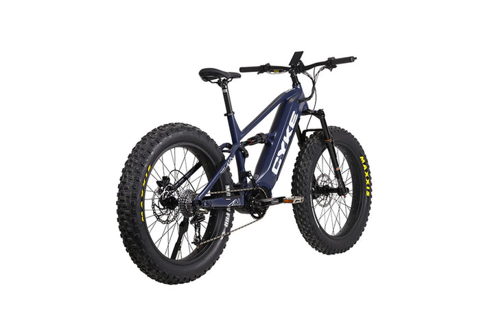 CYKE Falcon X Full Suspension Mountain E-Bike Full Suspension Electric Bikes Desert Yellow 11