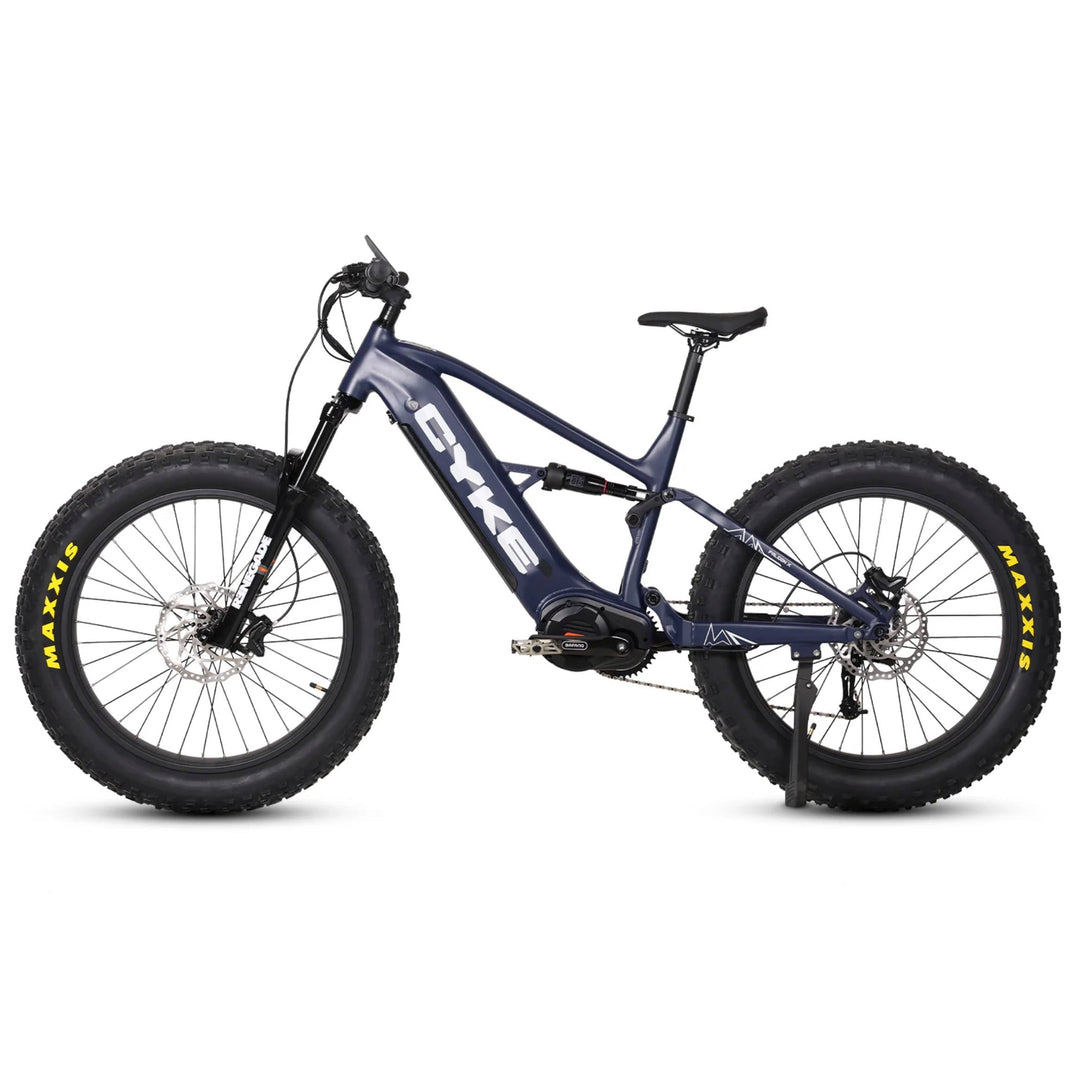 CYKE Falcon X Full Suspension Mountain E-Bike Full Suspension Electric Bikes Dark Blue 1