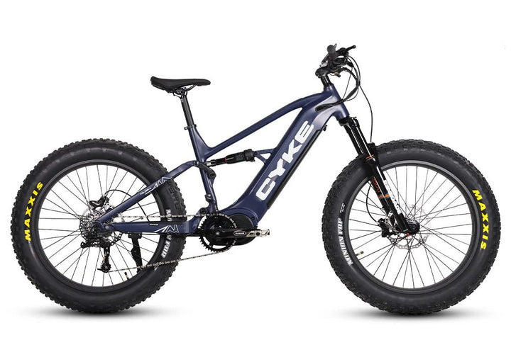 CYKE Falcon X Full Suspension Mountain E-Bike Full Suspension Electric Bikes Desert Yellow 3