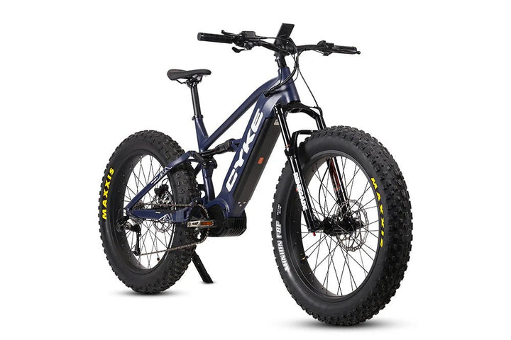 CYKE Falcon X Full Suspension Mountain E-Bike Full Suspension Electric Bikes Desert Yellow 5