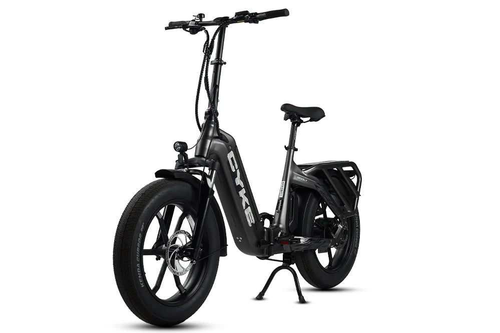 CYKE Grizzly Foldable Ebike Folding Electric Bikes Space Gray 10