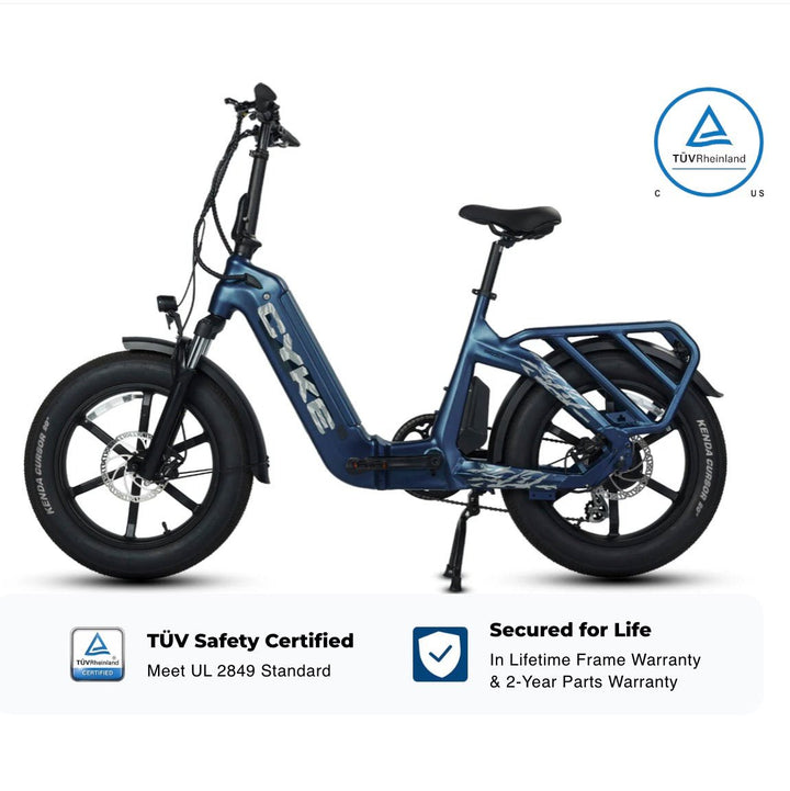 CYKE Grizzly Foldable Ebike Folding Electric Bikes Space Gray 7