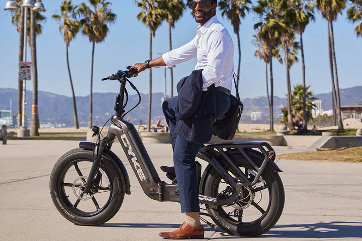 CYKE Grizzly Foldable Ebike Folding Electric Bikes Space Gray 15