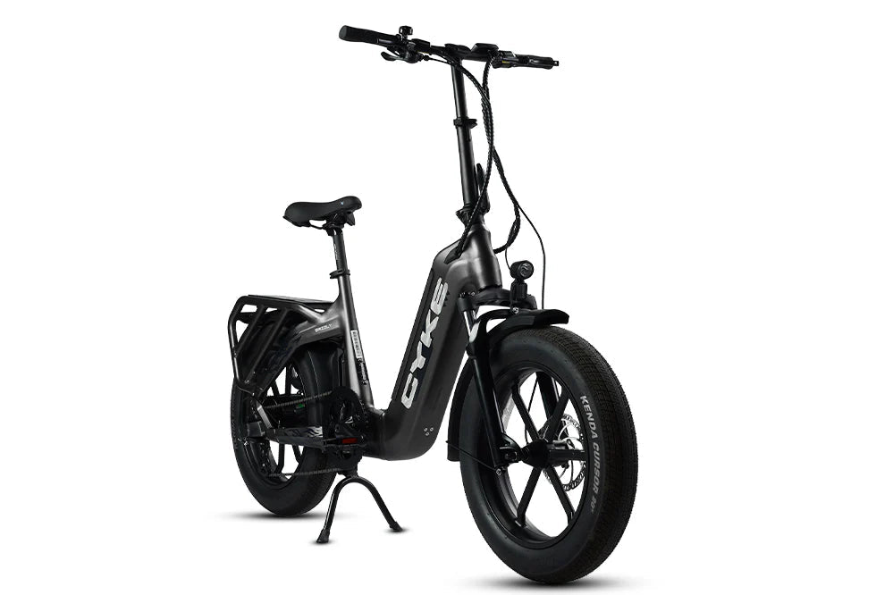 CYKE Grizzly Foldable Ebike Folding Electric Bikes Space Gray 11
