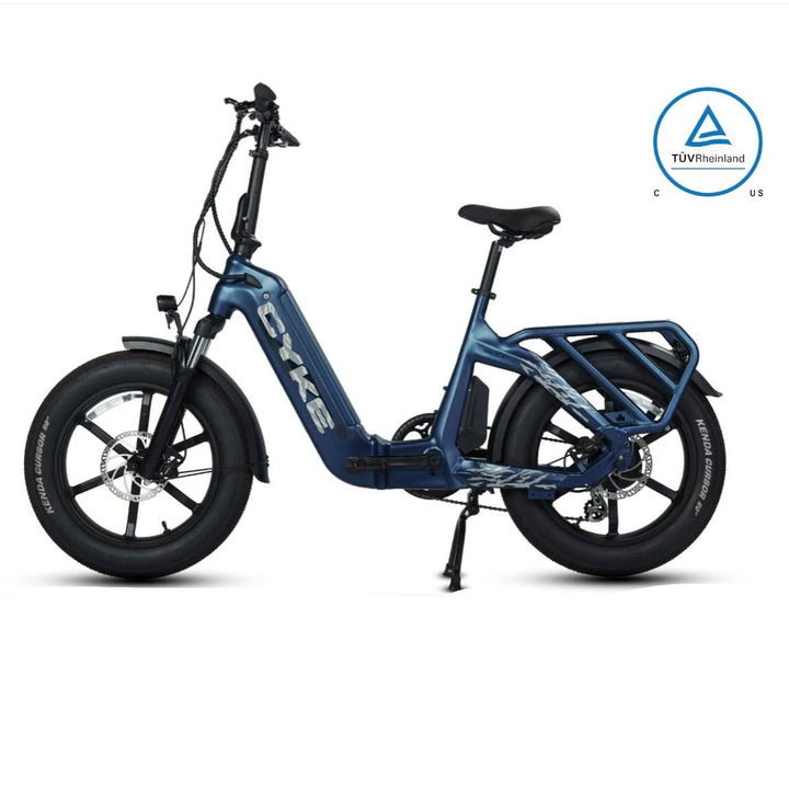 CYKE Grizzly Foldable Ebike Folding Electric Bikes Classic Blue 1