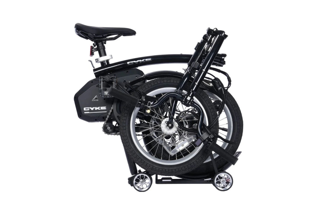 CYKE Kingfisher Mid-Drive Folding eBike Folding Electric Bikes Black 6
